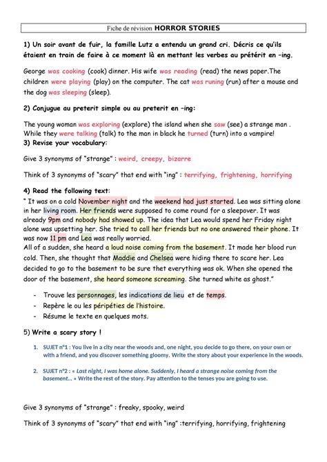 A Revision to Horror .